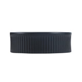 CORA 58 Above Counter Fluted Basin Matte Black (Oval: 580x360x115)