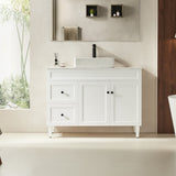 Harrington Floor PVC Cabinet Vanity 1200mm (Matte White) (Single Bowl)
