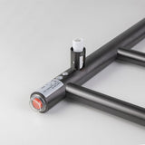Round Electric Heated Towel Rack 6 Bars - Brushed Gun Metal