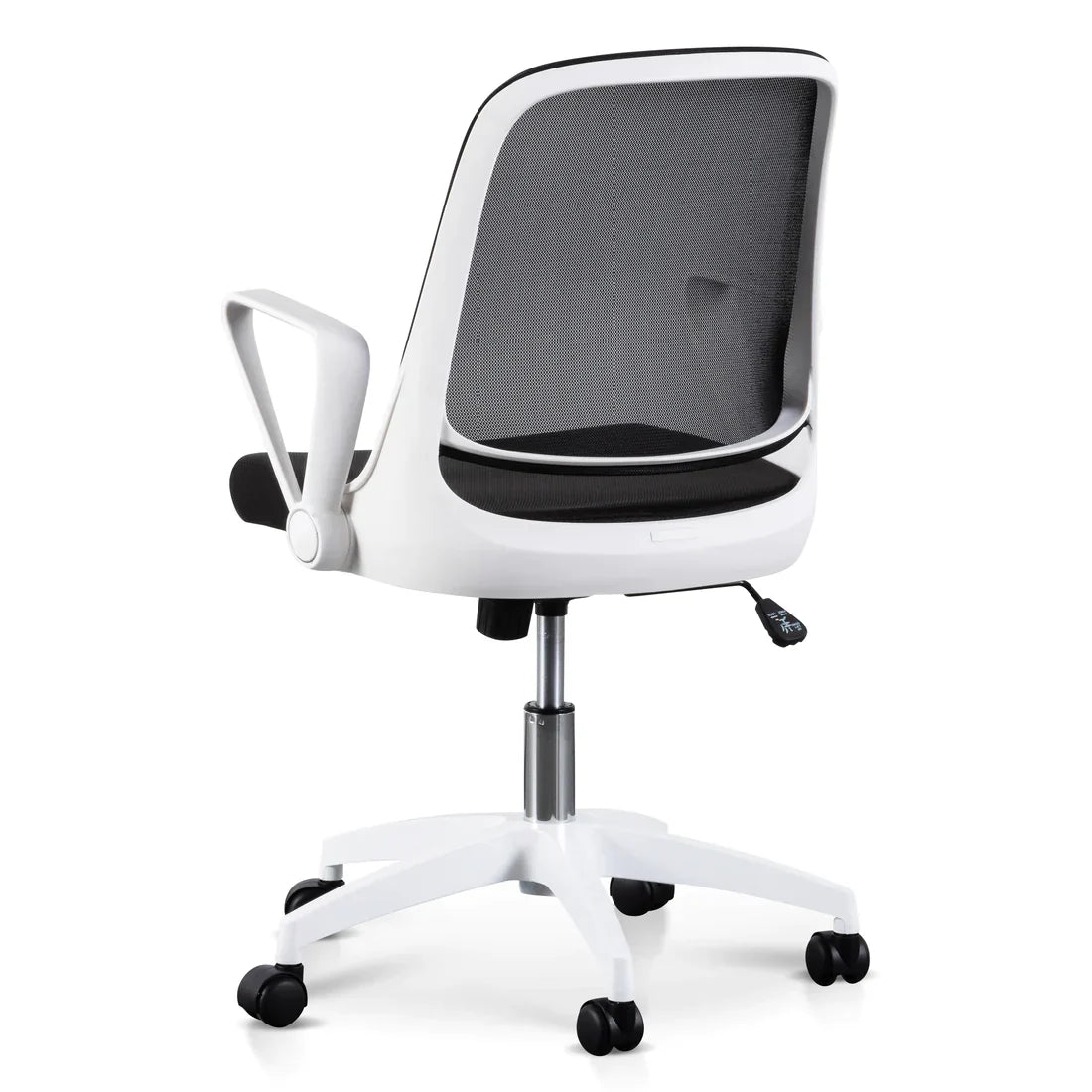 Calibre COC6190-LF Black Office Chair - White Arm and Base