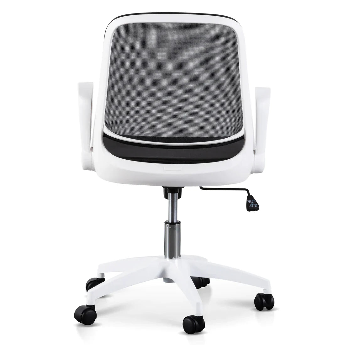 Calibre COC6190-LF Black Office Chair - White Arm and Base