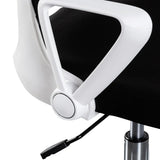 Calibre COC6190-LF Black Office Chair - White Arm and Base