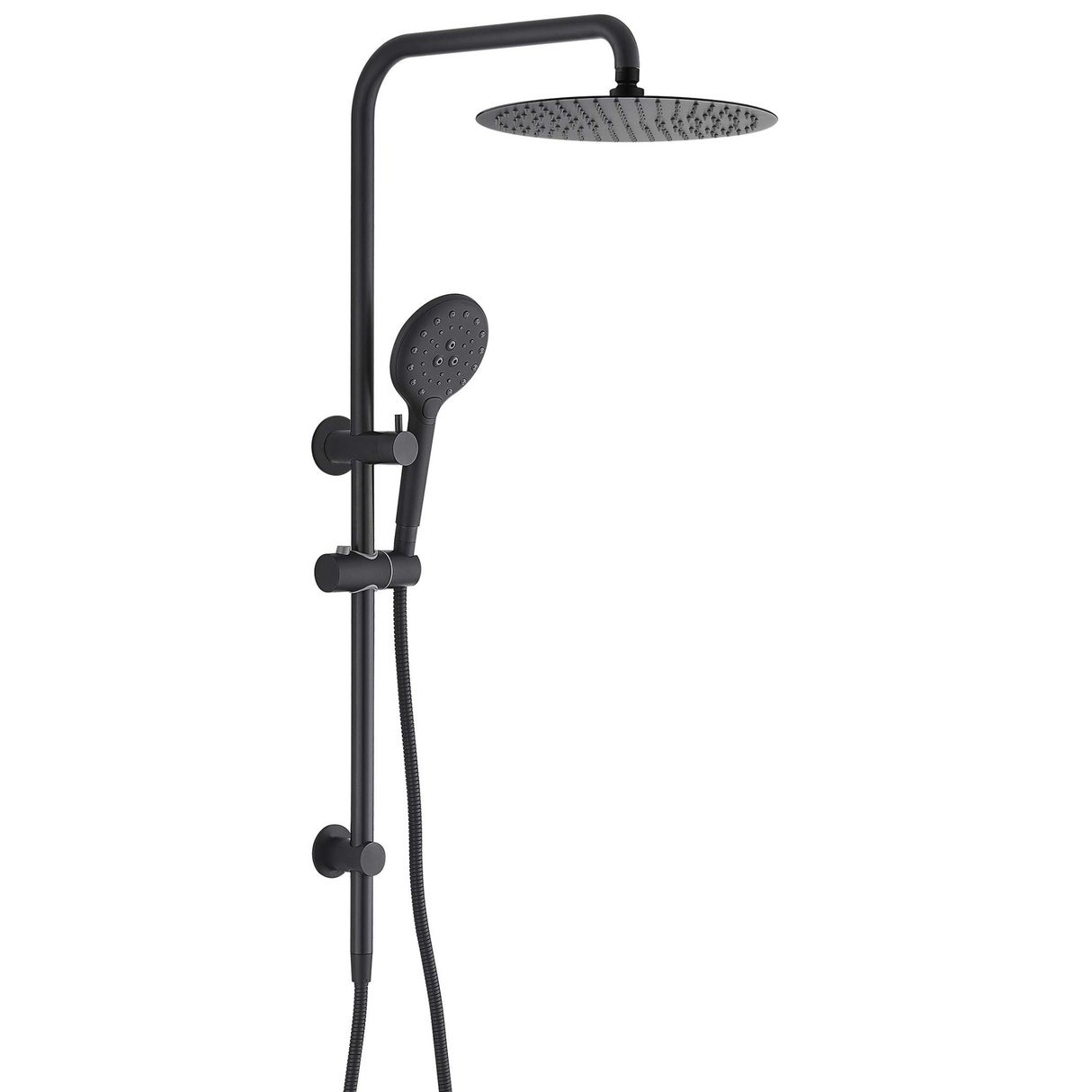 Ideal Shower System With Rail (Black)
