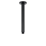 PAVIA Ceiling Shower Arm Round (200mm) - Matte Black