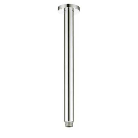 PAVIA Ceiling Shower Arm Round (300mm) - Brushed Nickel