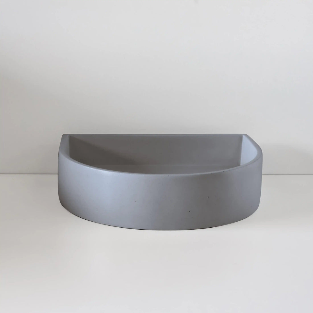 Sticks & Stone Concrete Polished Half Moon Basin