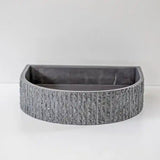 Sticks & Stone Concrete Rugged Half Moon Basin