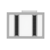 MODURA Slender Silver High Extraction Exhaust Fan With Panel Light 24w