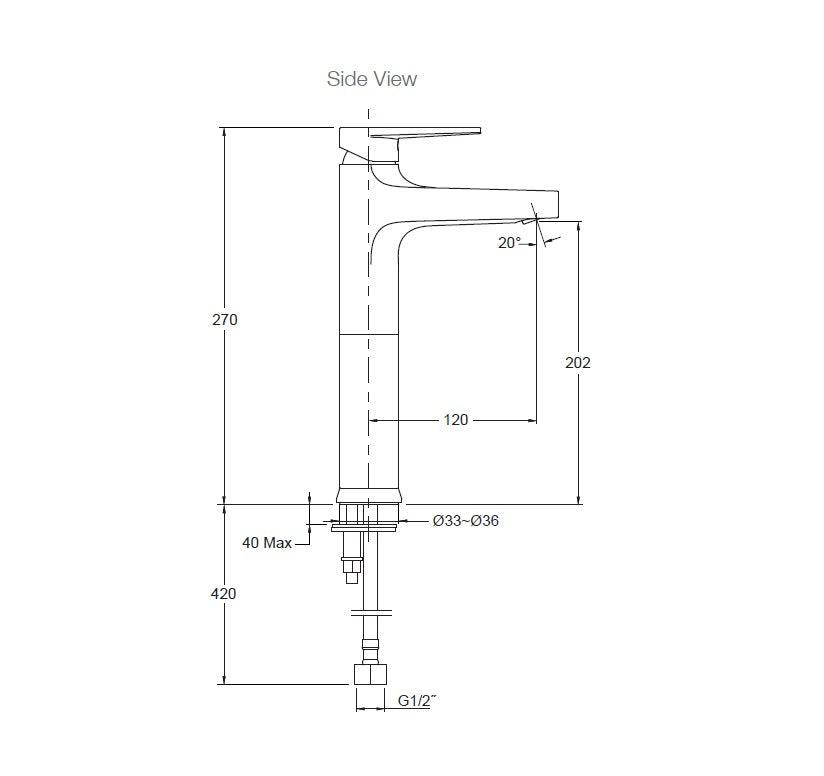 KOHLER Taut Tall Basin Mixer