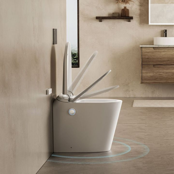 AUTOLUX Rimless Wall Faced Floor Smart Toilet