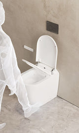 AUTOLUX Rimless Wall Faced Floor Smart Toilet
