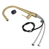 AQU Round Pull Out Kitchen Sink Mixer Tap