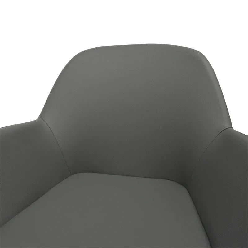 Calibre CDC962-SD Dining Chair in Charcoal Grey With Black Legs