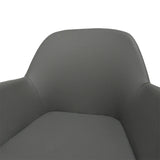 Calibre CDC962-SD Dining Chair in Charcoal Grey With Black Legs