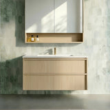 Lukka Ridgewood Plywood Wall Hung Vanity - Sandy Oak (All Sizes)