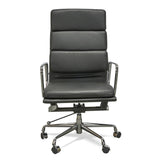 Calibre COC104 High Back Office Chair - Black Leather