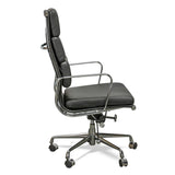 Calibre COC104 High Back Office Chair - Black Leather