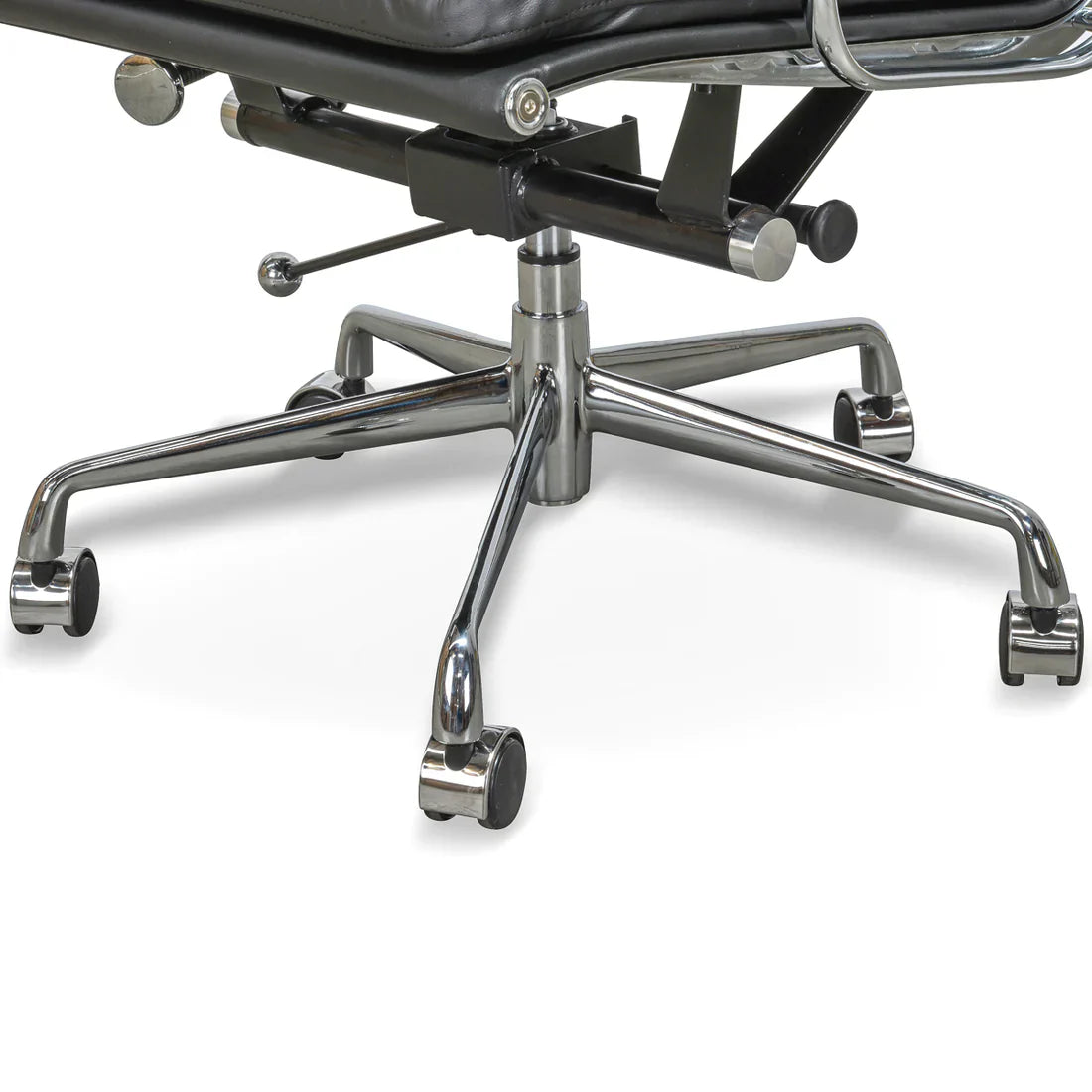 Calibre COC104 High Back Office Chair - Black Leather