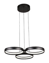 Olympus 3Lt Led Pendant Black