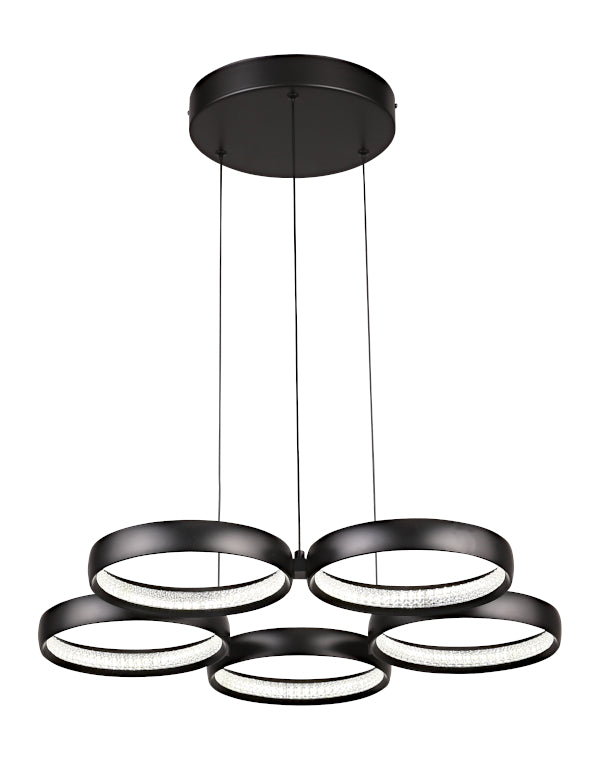 Olympus 5Lt Led Pendant Black