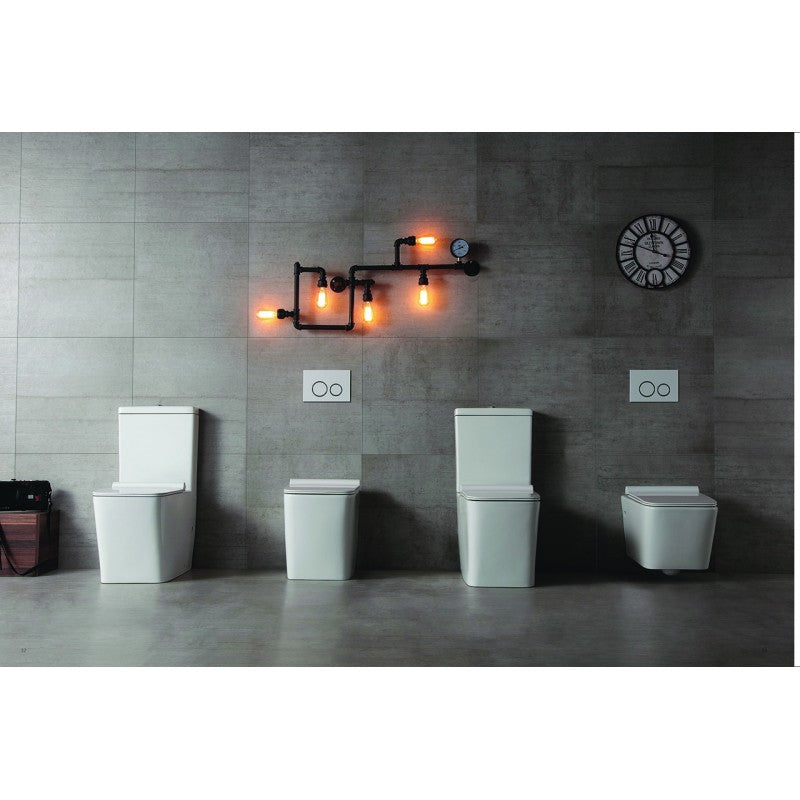Ardente-R Rimless Nano-Glaze Toilet Suite (Gloss White) - Clearance