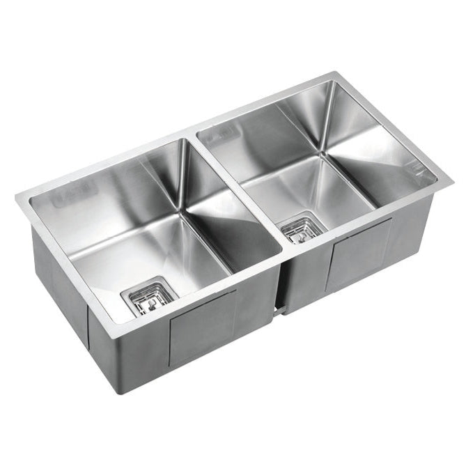 POS Stainless Steel Kitchen Double Sink 1000×450×235mm