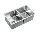 POS Stainless Steel Kitchen Double Sink 775×450×235mm