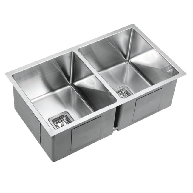POS Stainless Steel Kitchen Double Sink 775×450×235mm