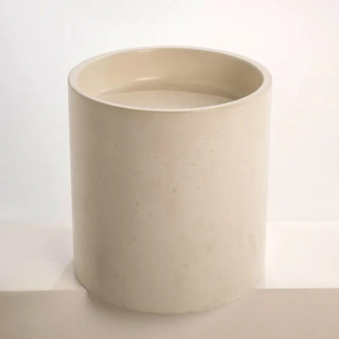 Sticks & Stone Concrete Polished Half Height Round Pedestal Basin