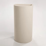 Sticks & Stone Concrete Polished Full Height Half Moon Pedestal Basin