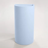 Sticks & Stone Concrete Polished Full Height Half Moon Pedestal Basin