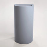Sticks & Stone Concrete Polished Full Height Half Moon Pedestal Basin