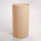Sticks & Stone Concrete Polished Full Height Half Moon Pedestal Basin