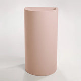 Sticks & Stone Concrete Polished Full Height Half Moon Pedestal Basin