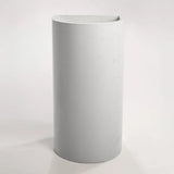 Sticks & Stone Concrete Polished Full Height Half Moon Pedestal Basin