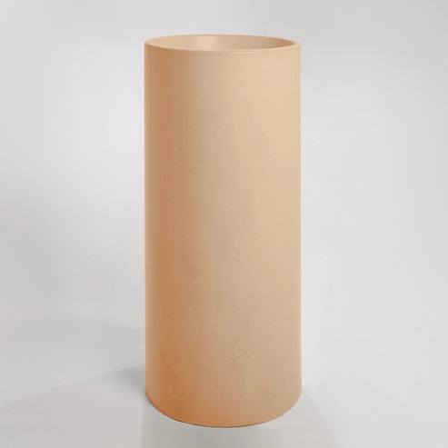 Sticks & Stone Concrete Polished Full Height Round Pedestal Basin
