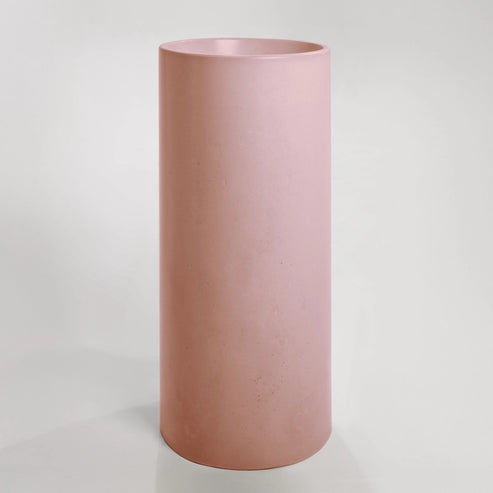 Sticks & Stone Concrete Polished Full Height Round Pedestal Basin