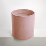 Sticks & Stone Concrete Polished Half Height Round Pedestal Basin