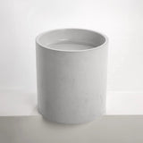 Sticks & Stone Concrete Polished Half Height Round Pedestal Basin