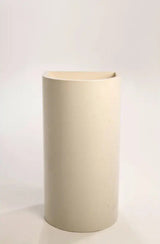 Sticks & Stone Concrete Polished Full Height Half Moon Pedestal Basin