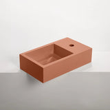 Sticks & Stone Concrete Polished Rectangular Powder Room Basin