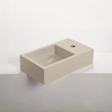 Sticks & Stone Concrete Polished Rectangular Powder Room Basin