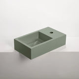 Sticks & Stone Concrete Polished Rectangular Powder Room Basin