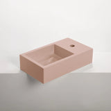 Sticks & Stone Concrete Polished Rectangular Powder Room Basin