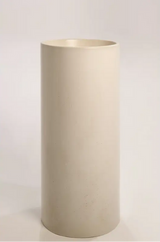 Sticks & Stone Concrete Polished Full Height Round Pedestal Basin