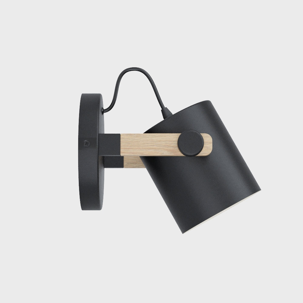 HORNWOOD Wall Light Steel Black-Clearance