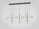PAZ Pendant Light 7x40W - Brushed Brass