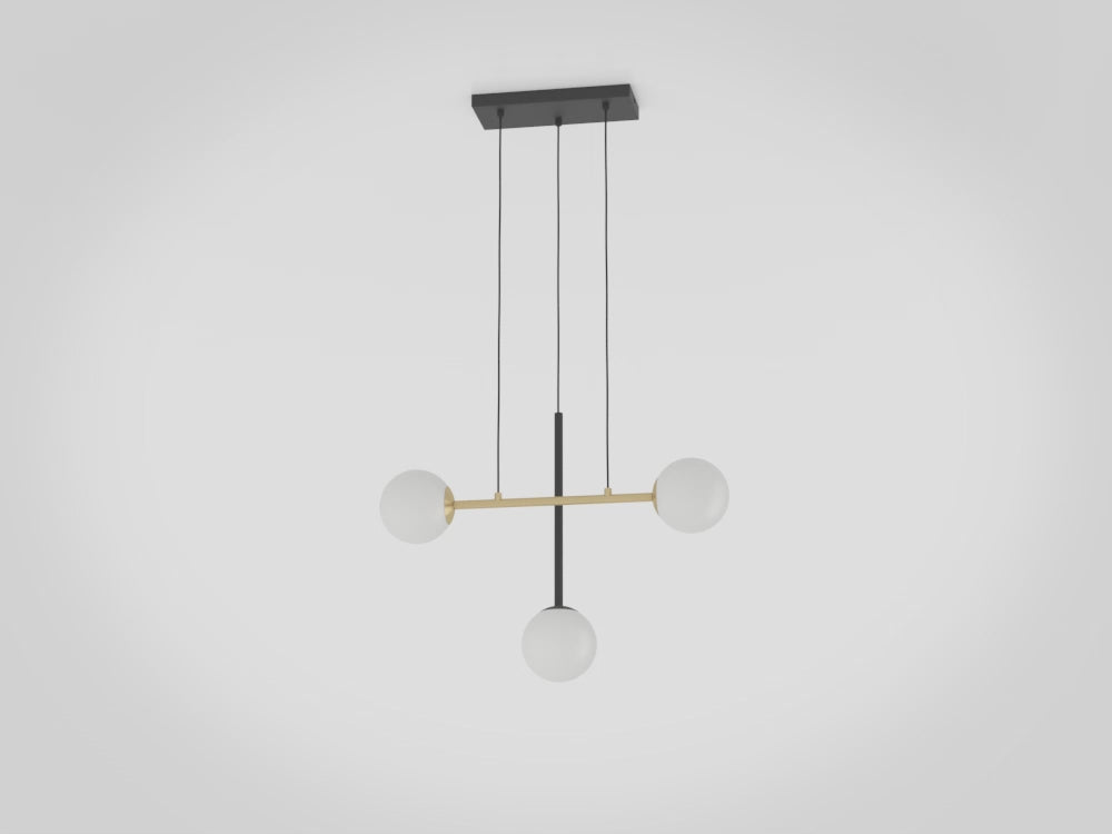 PAZ Pendant Light 3x40W - Brushed Brass