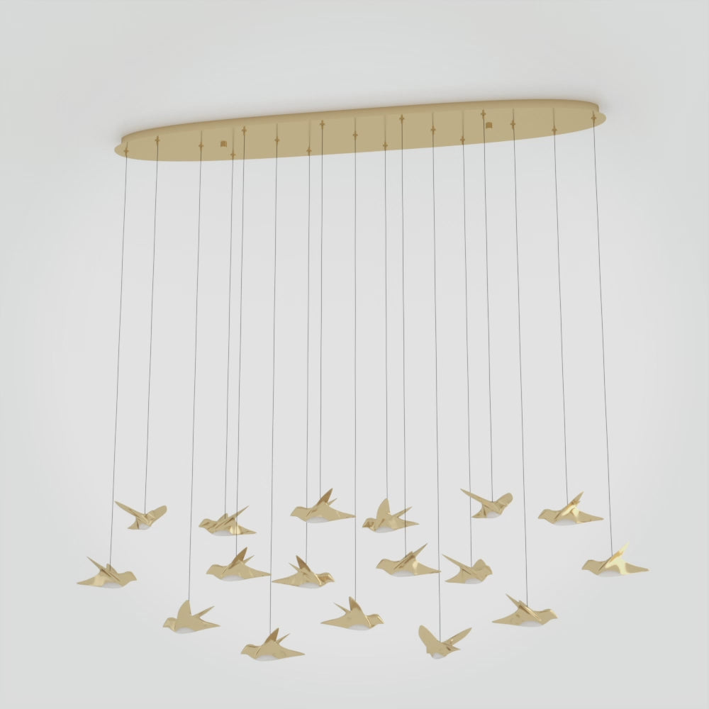 PARATEBUENO Pendant Light 17X3W LED 3000K - Brass