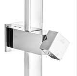 AQU Square Shower Station Without Shower Head And Handheld Shower - Chrome